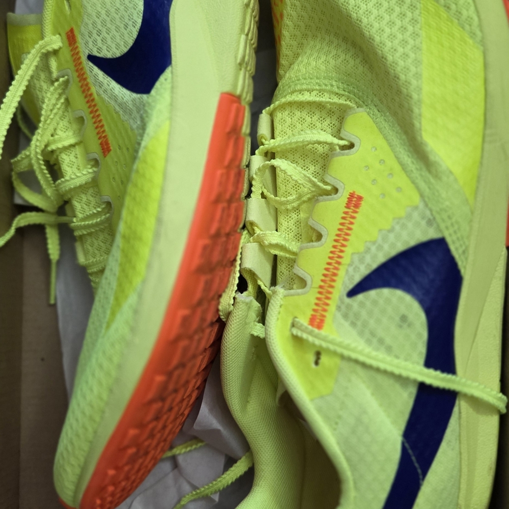 Nike Zoom Neon Yellow and Orange Sneakers
